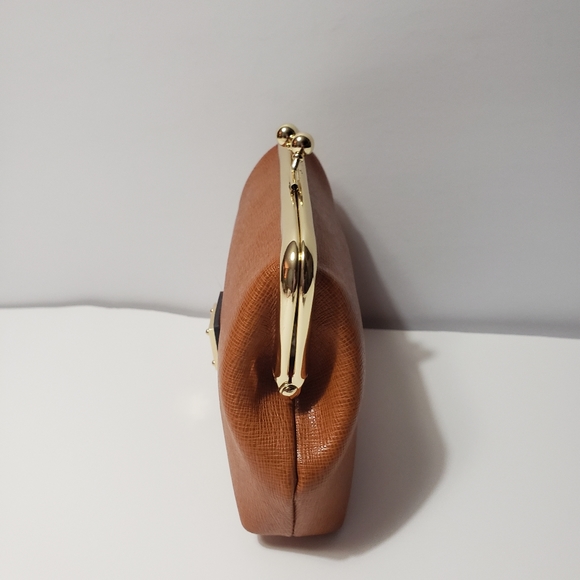 NEW! DOONEY & BOURKE Pebble Grain Leather Large Frame Coin Purse/Pouch - Picture 4 of 8